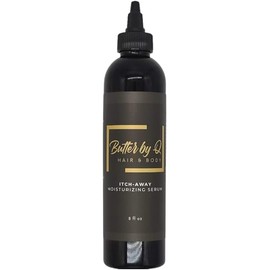 Butter By Q- Itch-Away Moisturizing Serum The Best All-Natural Remedy for an Itchy Scalp. Large 8-oz Bottle with Easy-Applicator Tip to Remedy Any Dry Super Itchy Scalp, Natural Hair Moisturizer