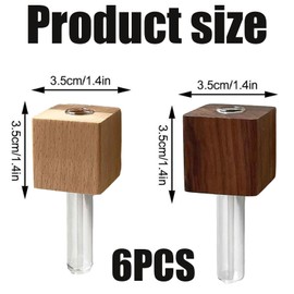 6 PCS Mini Vase Fridge Magnets, Mini Fridge Magnet Vases, Test Tube Vase, Fridge Accessories, Magnets for Fridge, Test Tube Vases for Hydroponic Plants, For Kitchen, Office, And Home Decor