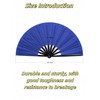 luvilly 2PCS Large Blue Folding Fan，Clap fans，Clack Fan，Clacking fans，Suitable for