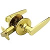 Tool Essentials Passage Door Lock, Polished Brass Straight Lever