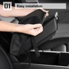 AOMSAZTO Carbon Fiber Armrest Covers for 2016-2023 Nissan Maxima Black