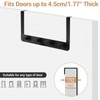 MACOLE Over Door Hook Rack with 4 Hooks, Extra Strong