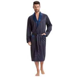 Leverie noble and high-quality dressing gown for men with elegant pattern - l