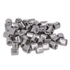 M4 Stainless Steel Rod Connector Nut Coupling Round Fastener 50Pcs