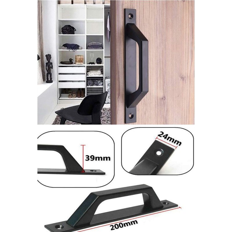 TEMEILI Sliding barn Door Handle Wooden Door Handle 19.6cm