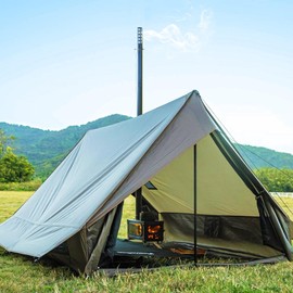 KOMCLUB Spark Arrestor Stove Pipe, 2.36 Inch Stainless Steel Tent Stove Chimney Caps, for Outside Camping Tent Accessories (Spark Arrestor Body)