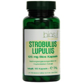 Bios Strobulus Lupulus 125 mg 100 Capsules Pack of 1 x 54 g