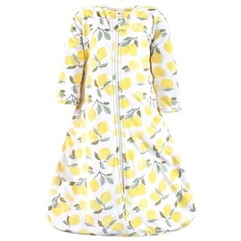 Hudson Baby Unisex Baby Long Sleeve Plush Faux Fur Sleeping Bag, Wearable Blanket, Lemon, 6-12 Months