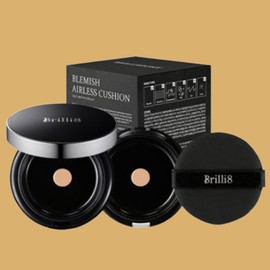 Tool Brillieight Glow Cushion Airless 15g Tone-up Water Glow Cushion Pore Cover Original Refill Puff Set / 공구 브릴리에잇 광채쿠션 에어리스 15g 톤업 물광쿠션 모공커버 본품 리필 퍼프 세트