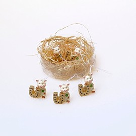 Lucky Pig Lucky Charm with Horseshoe for Hanging Approx. 30 mm 4 x 6 Pieces 97556