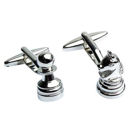 Cufflinks Chess Cufflinks for Men Stainless Steel Geek Gift for Men Wedding Accessories Musketeer Wrist Unique Stainless Steel No, Stainless Steel, None