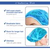 Disposable Bouffant Caps 100 Pcs,21inches Hair Net, Elastic Dust Cap