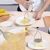 AIMALL Stainless Steel Potato Masher 10.2 Inch Vegetable Fruit Press