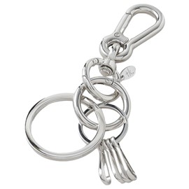 TEK Takeokichi 97901901 Men's Key Case, Keychain, Charm, Carabiner Keychain, silver (006)