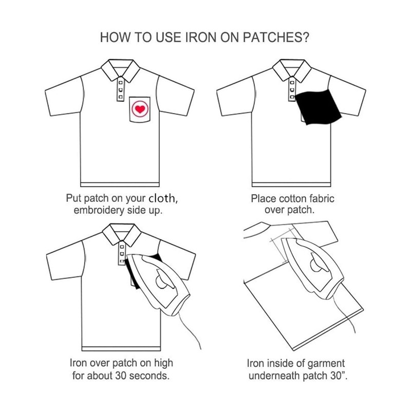 2 x 7cm Naples Embroidered Iron on Sew on Patch