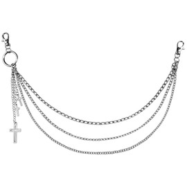 Layered Pants Chains Men Punk Chain Wallets For Men Heavy Belt Chain For Biker Jean Pants Chain For Men Boys Emo Accessories Pocket Chains