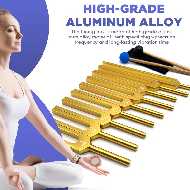 Diapason Set - 9 Diapason for Healing Chakra, Sound Therapy,