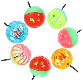 WOONEKY Bearded Dragon Toys Bell Balls Pcs Reptile Toy Set Fun for Household Random