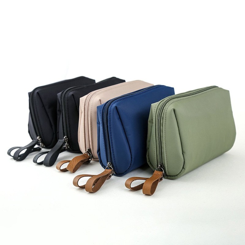 MOCOFO Solid Color Cosmetic Pouch Trinket Pencil Case Large Capacity