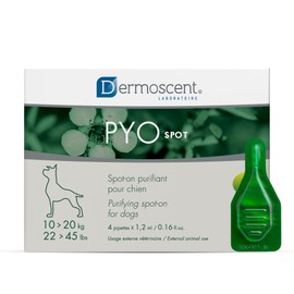 Dermoscent PYOSpot Purifying Care Spot-On for Dogs | Balances Skin Microbiota, Strengthens Skin Barrier, Hydrates Skin | 22-45 LBS