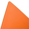 LeisureMod Randolph Modern Plastic Triangle End Table in Orange