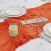 LUKDUNG Pack of 2 Table Runners, Cheesecloth Table Runner, Boho