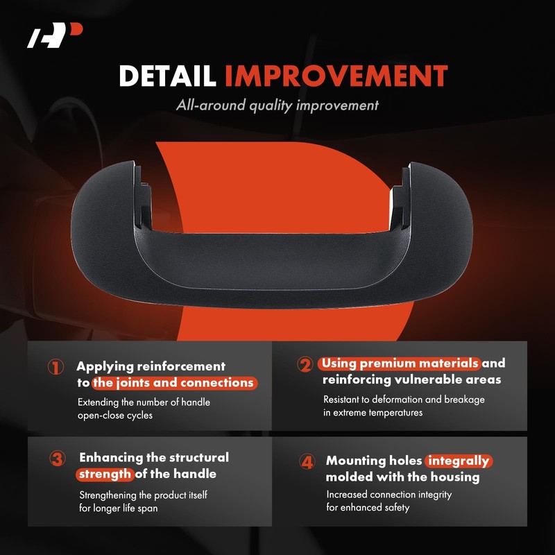 A-Premium Tailgate Handle Bezel Compatible with Dodge Ram 1500 1994-2001,