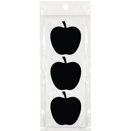 Wrapables Chalkboard Labels for Organizing Labeling Gift Tags Drink/Wine Markers and Weddings, 2.6 by 2.5-Inch, Apple, Set of 30