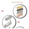 4 Pcs Metal Aglet Shoelace Tips with Screwdriver - Shoelace