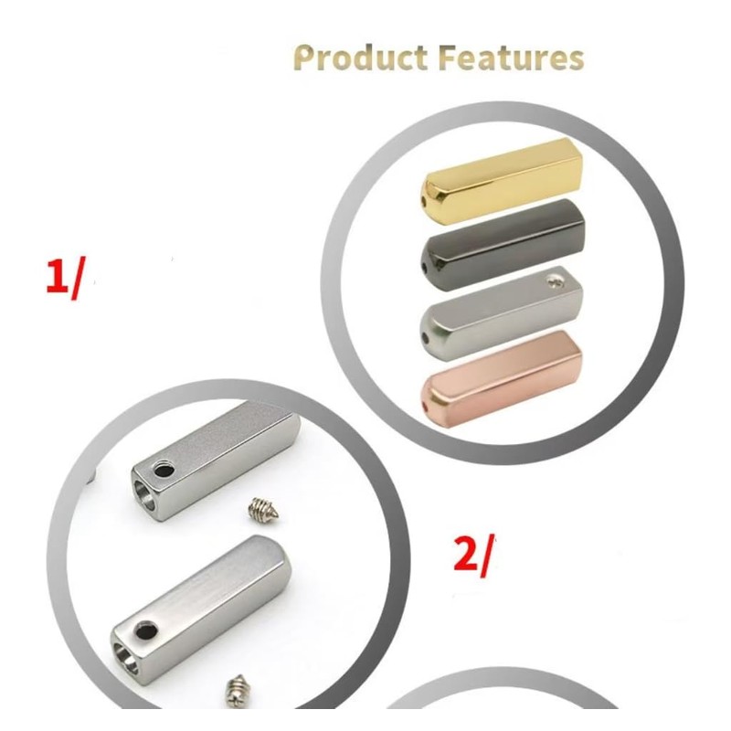 4 Pcs Metal Aglet Shoelace Tips with Screwdriver - Shoelace