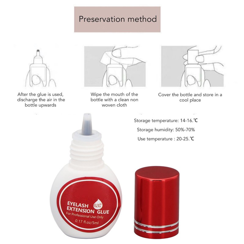 Eyelash Extension Glue 0.3s Fast Drying Strong Holding Long Lasting