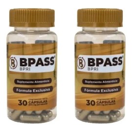 BPRI BPASS BPRI Dorado, Pack de Suplemento Herbal con 30 Cápsulas de 500 mg                                                                           