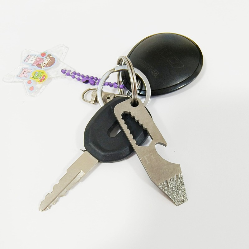 Titanium EDC Multi Tool with Bottle Opener, Pry Bar, and