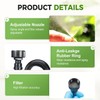 360° Curved Garden Automatic Irrigation System, Garden Watering System, Adjustable