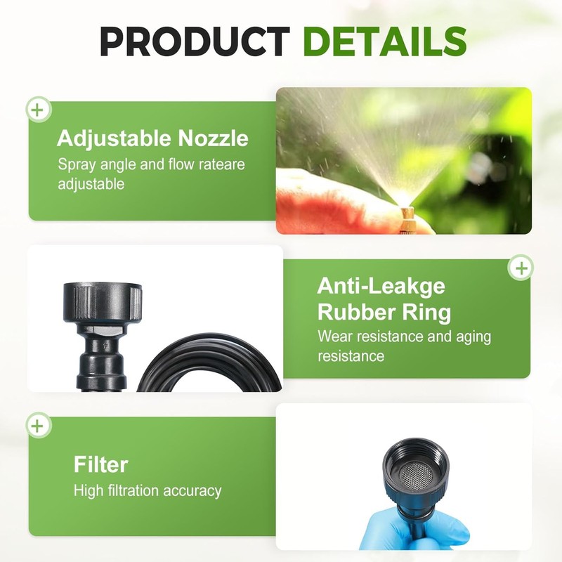 360° Curved Garden Automatic Irrigation System, Garden Watering System, Adjustable