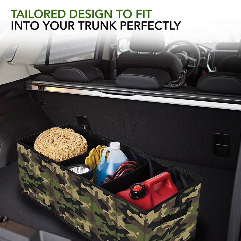 EASYVIEW Expandable Car Storage Camouflage Organizer Suv Truck Large