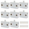 8PCS Cupboard Door Switch White 1A 250V Cupboard Light Control