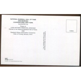 Giant Juan Marichal Lot of 2 Cooperstown Plaque Postcard in Spanish 1988 Pacific