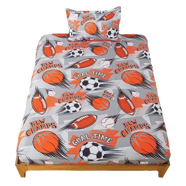 qjmiaofang Sports Sheets Twin for Kids Boys Football Fitted Sheet