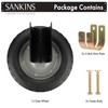 SANKINS Gate Wheel 8" Rubber Gate Caster Heavy Duty Gate