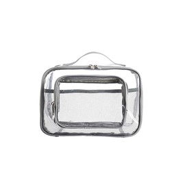 Augbunny PVC Multi-Purpose Clear Travel Makeup Bag Cosmetic Organizer Case Bathroom Storage Bag Picnic bag Handheld Webbing Bag Large