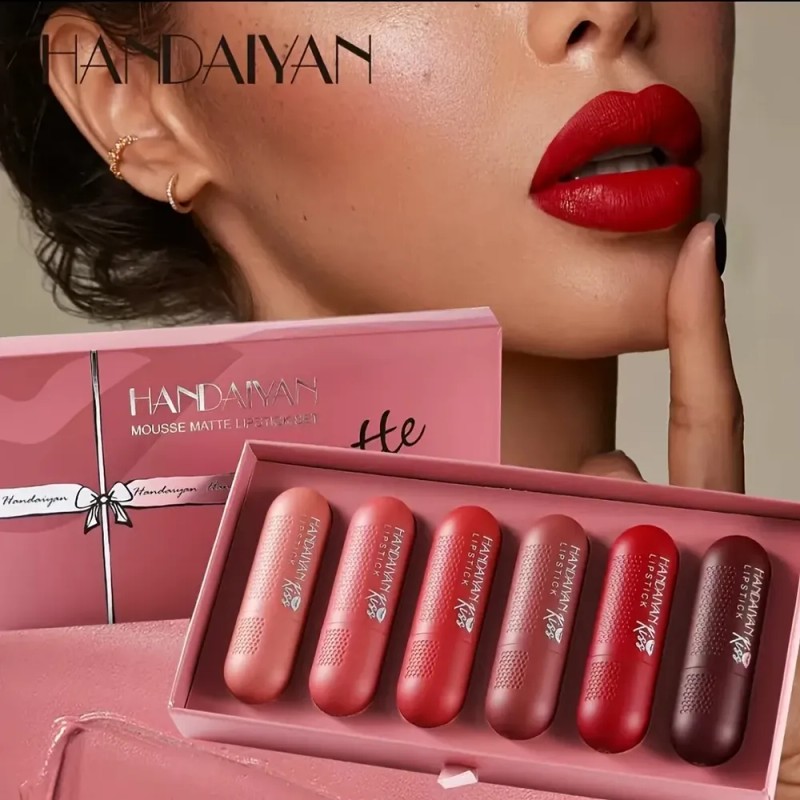 Set Labiales En Barra Hidratantes Larga Duración M172-6color/set