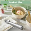 Nepfaivy Ice Cream Scoop 2 Pieces - 18cm/7.1in Non-Stick Anti-Freeze