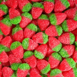 Smarty Stop Sour Whole Strawberry Shapped Gummy Candy (2.2 Pound)