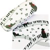 Royal Arden 73400 Glasses Case with Cloth Cat Piano Music