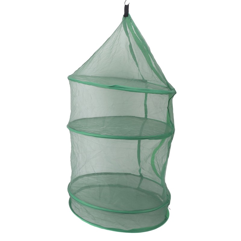 Hanging Drying Mesh Green Dust Proof Elastic Foldable Drying Net