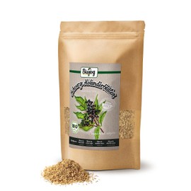 Biojoy Organic Elderflower Tea (250 g), Black Elderflower Dried and Cut, Elderberry Tea (Sambucus nigra)