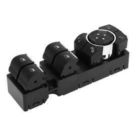 A ABSOPRO Power Window Switch No.GT4Z14529AA Front Left Driver Side Window Control Switch for Ford Edge 2016-2023 Black