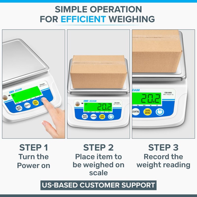 Adam Equipment CBX 6000 Compact Balance 6000g Capacity x 1g