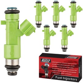 MACAX Set of 6 Fuel Injectors 16600-JK20A FJ1017 Replacement Compatible with Nissan 350Z Altima Maxima Murano Quest Infiniti EX35 FX35 G35 M35 Q50 Q70 QX60 3.5L - Replaces 16600JA10A 2-39084
